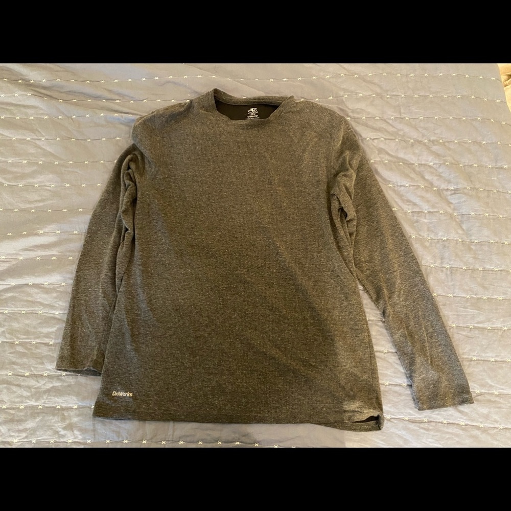 Grey long sleeve shirt